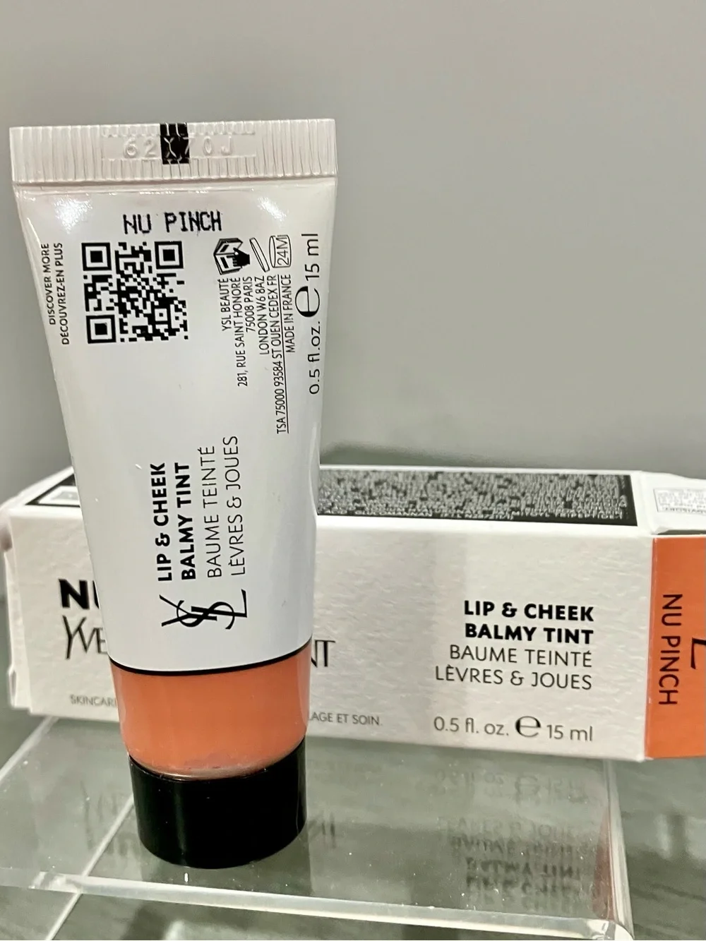 Yves Saint Laurent Nu Pinch Lip & Cheek Balmy Tint – Peach Nude